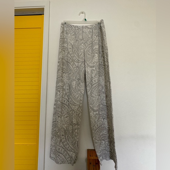 Pajama set 100% Cotton Cozy button up Paisley from size small charter club macys - Picture 5 of 6